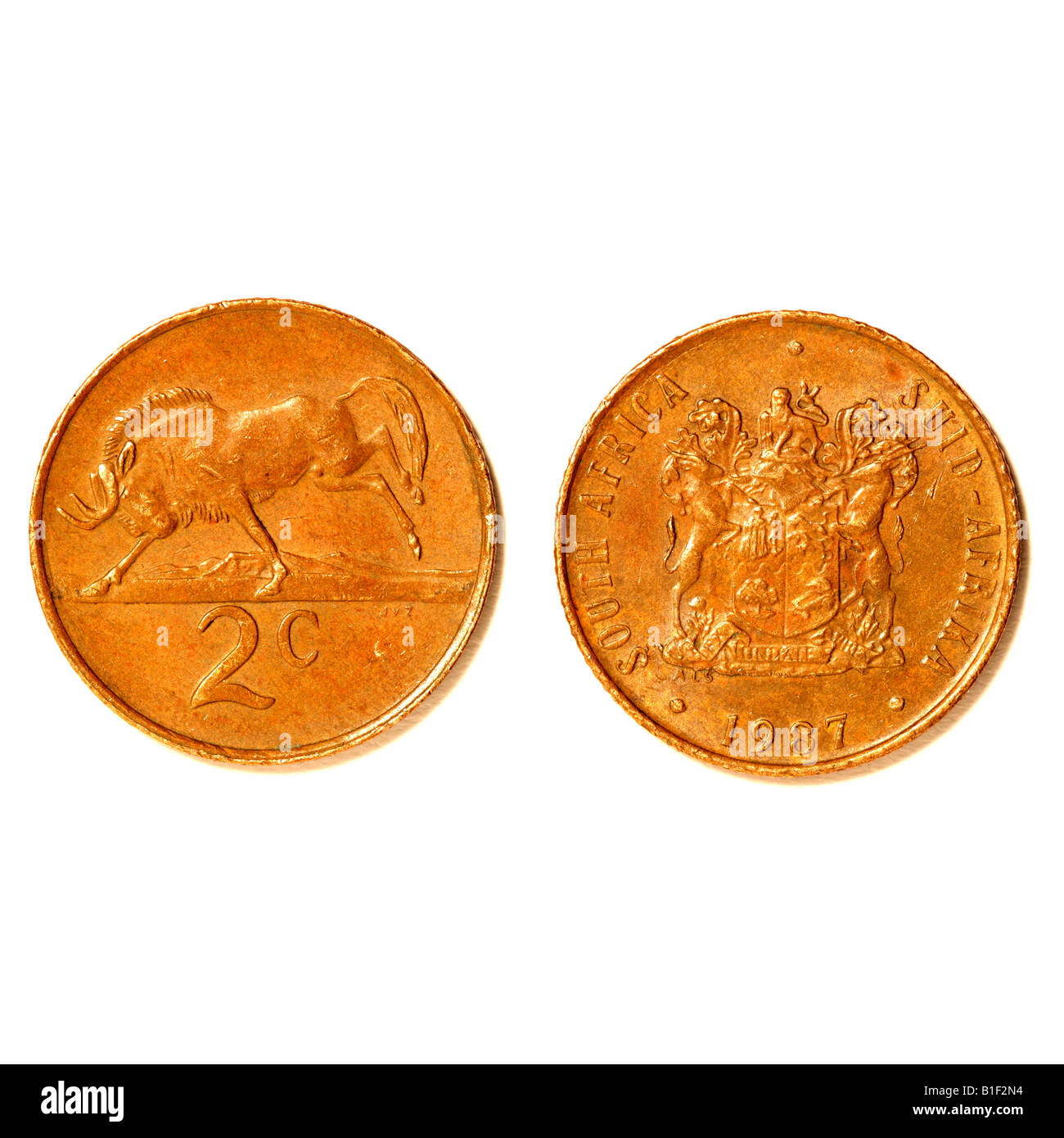 "South African coin' Foto Stock