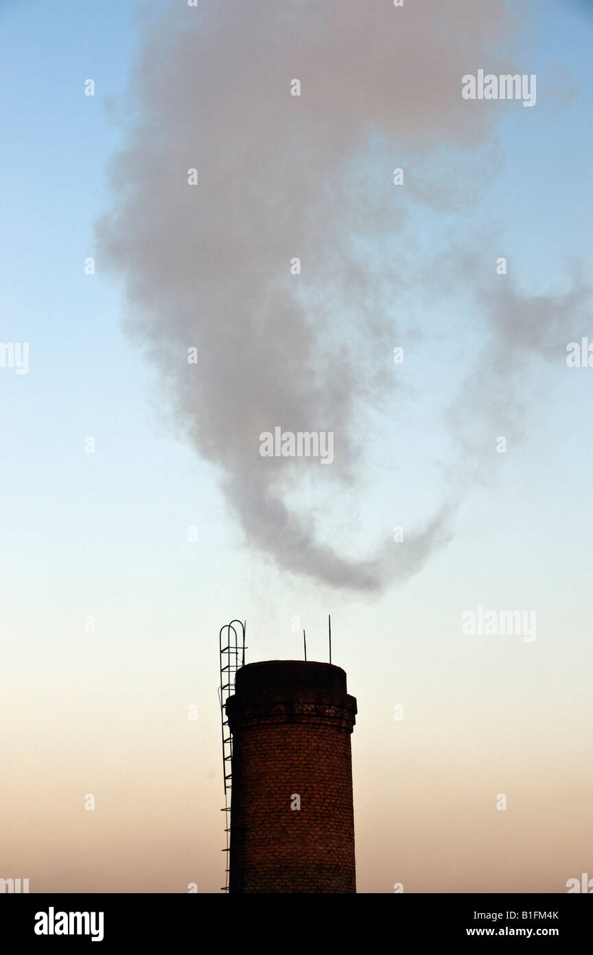 Inquinamento di fumo in Cina Foto Stock