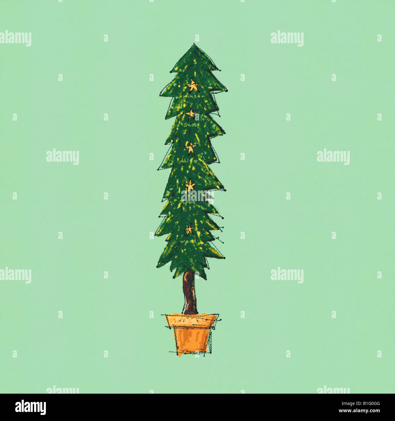 Albero di Natale Foto Stock