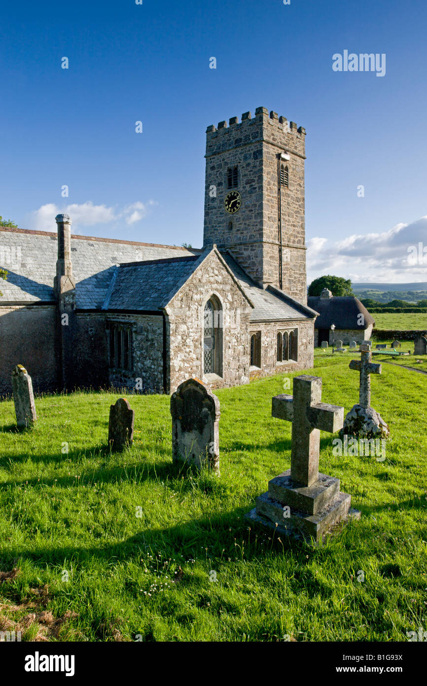 Buckland nella chiesa di Moro Parco Nazionale di Dartmoor Devon England Foto Stock