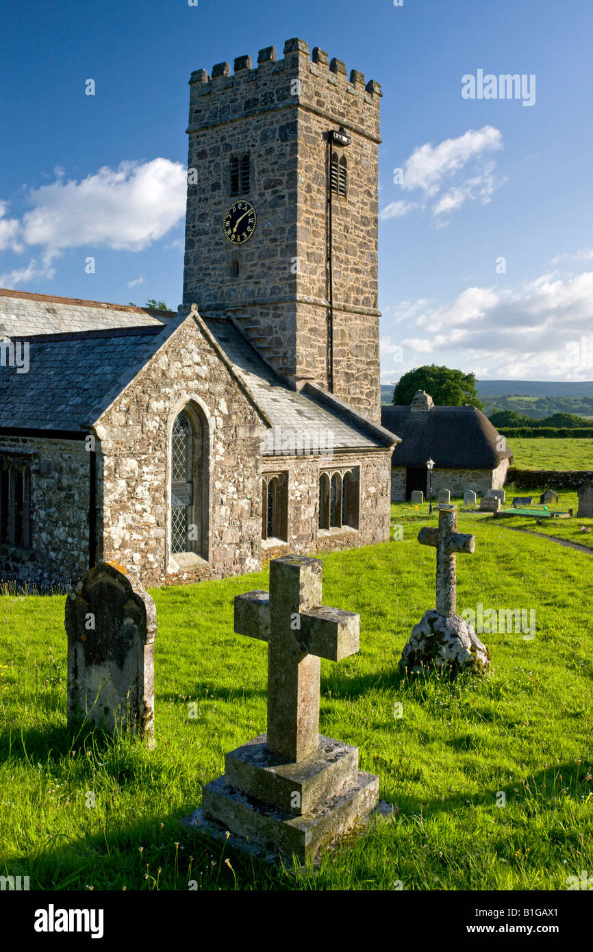 Buckland nella chiesa di Moro Parco Nazionale di Dartmoor Devon England Foto Stock