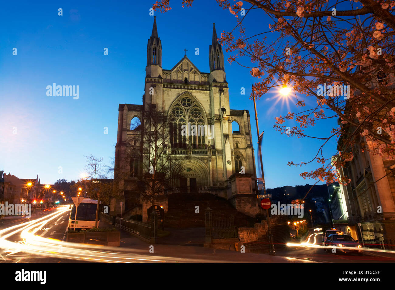 St Pauls Cathedral Octagon Dunedin Isola del Sud della Nuova Zelanda Foto Stock