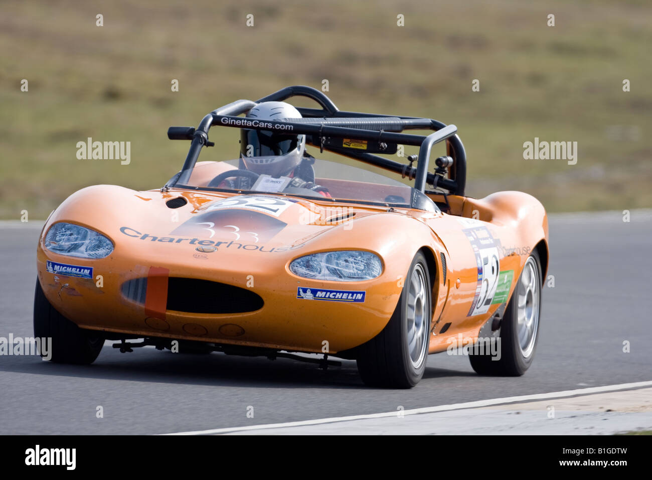 Spencer McCarthy la guida G20 in Ginetta Campionato 2008 gara Knockhill Fife Scozia Scotland Foto Stock