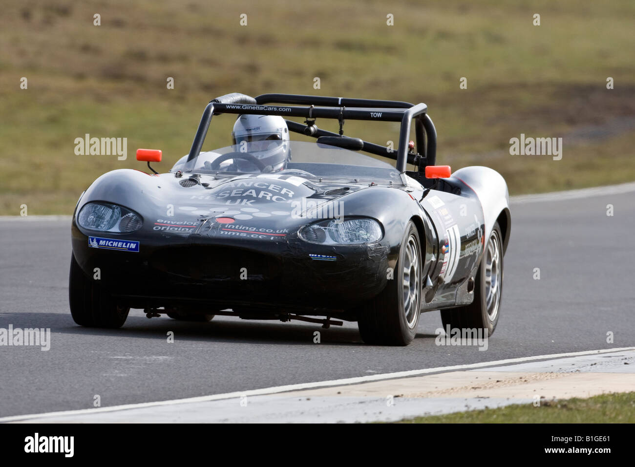 Michael Ralph la guida G20 in Ginetta Campionato 2008 gara Knockhill Fife Scozia Scotland Foto Stock