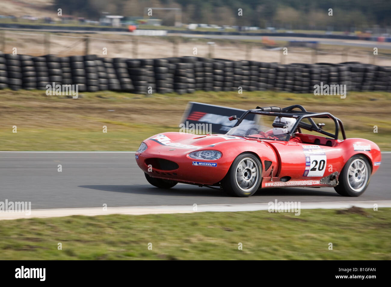 Edd guida paglia G20 in Ginetta Campionato 2008 gara Knockhill Fife Scozia Scotland Foto Stock