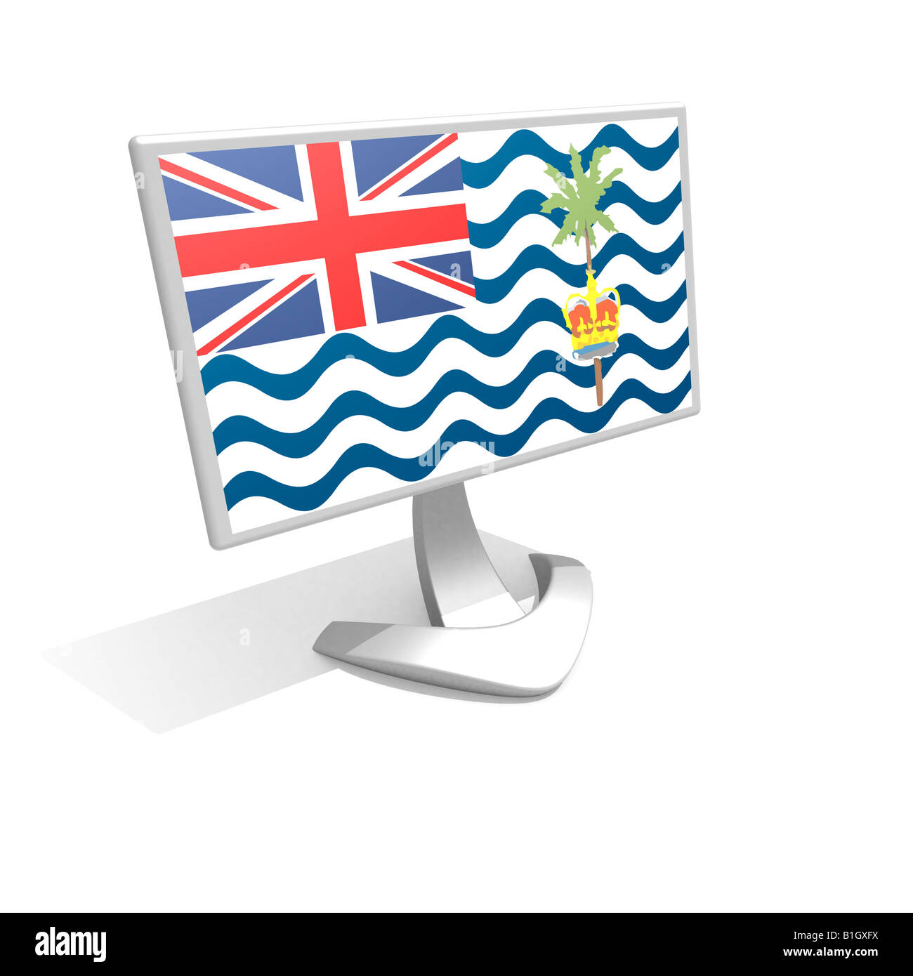 Bandiera del Territorio britannico dell'Oceano indiano Foto Stock