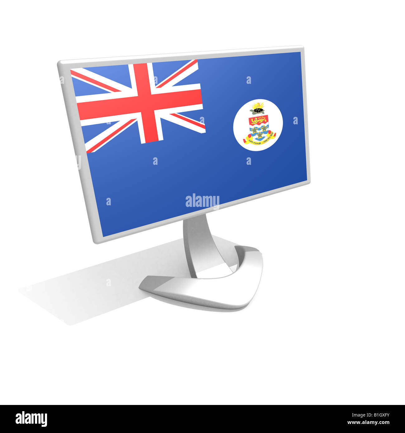 Bandiera delle Isole Cayman caraibi george town Foto Stock