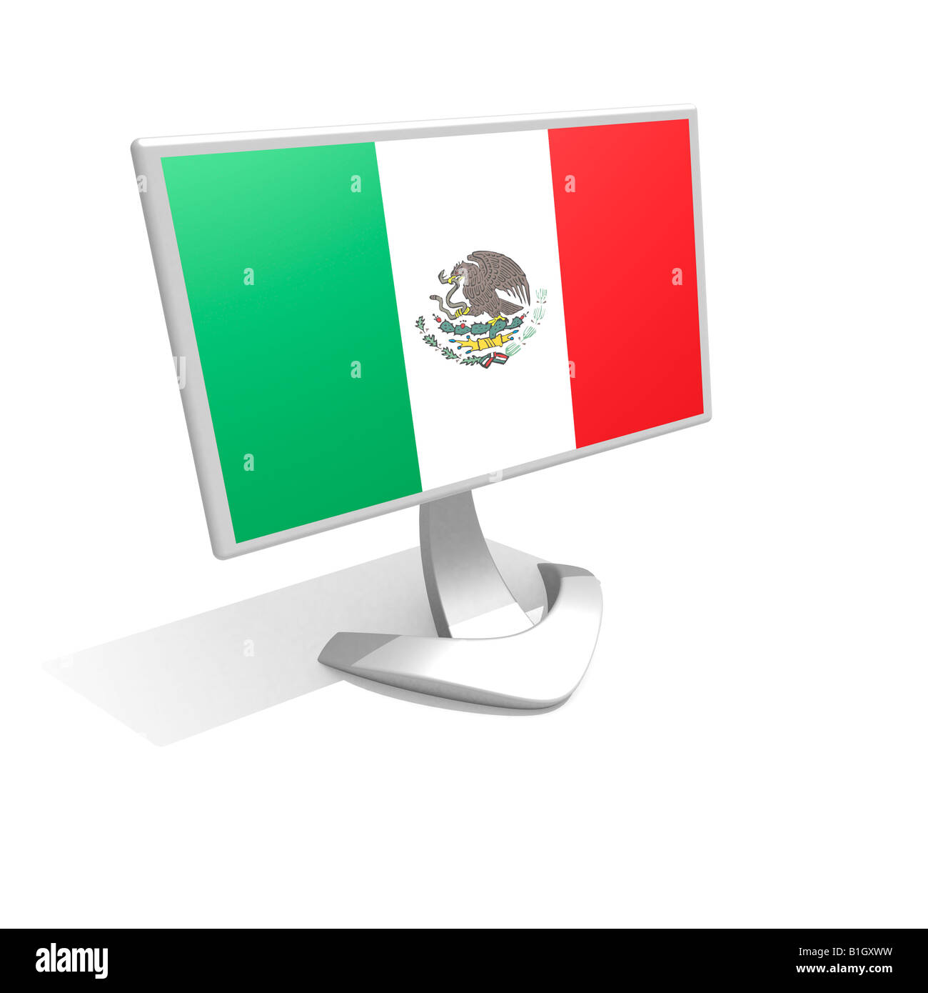 Bandiera del Messico Foto Stock