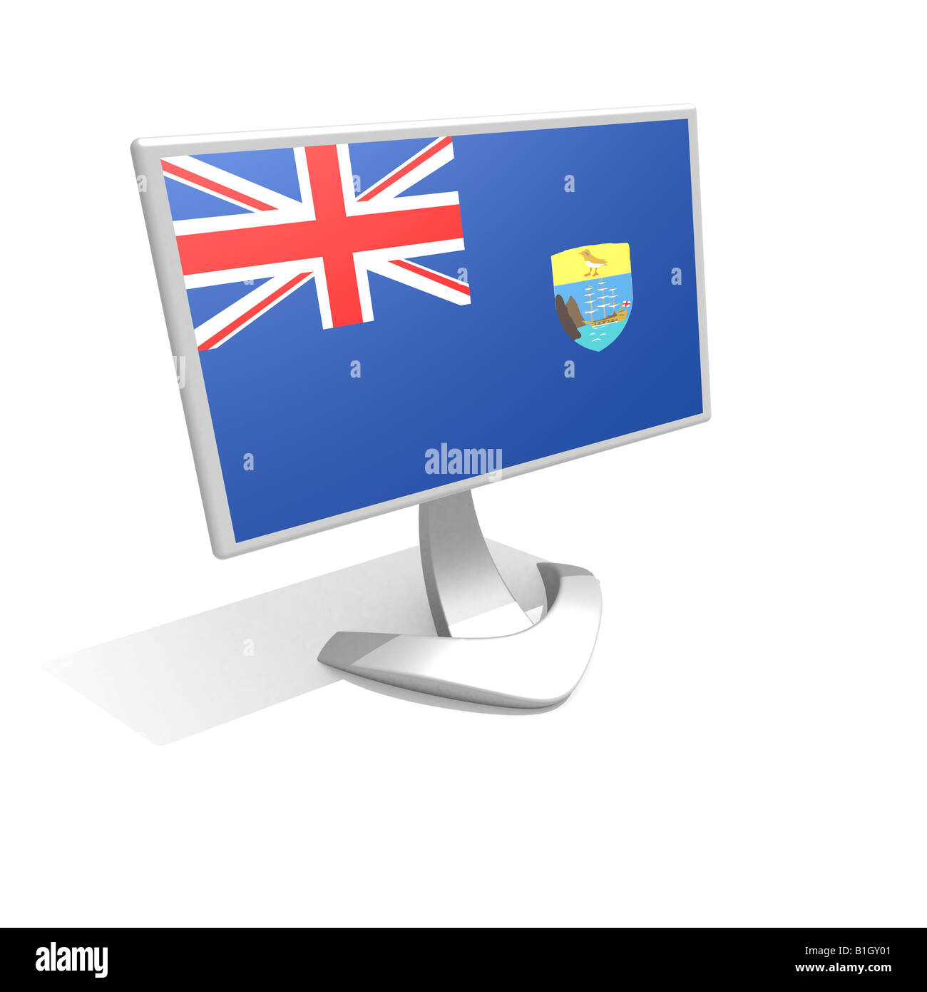 Bandiera della st helena dipendenze di sant'elena Foto Stock