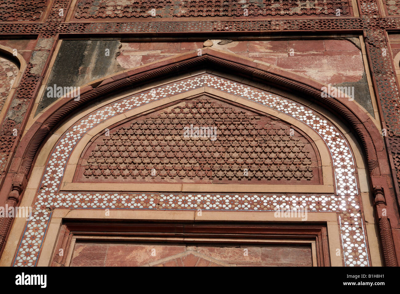 Il Red Fort Agra India AKA Lal Qila Fort Rouge e al Forte di Agra Foto Stock