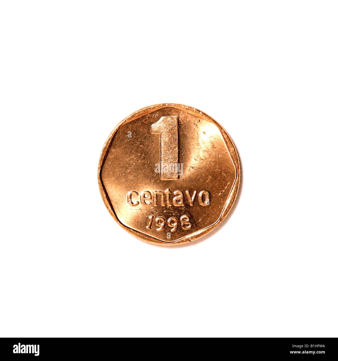 MONETA ARGENTINA CENTAVO Foto Stock