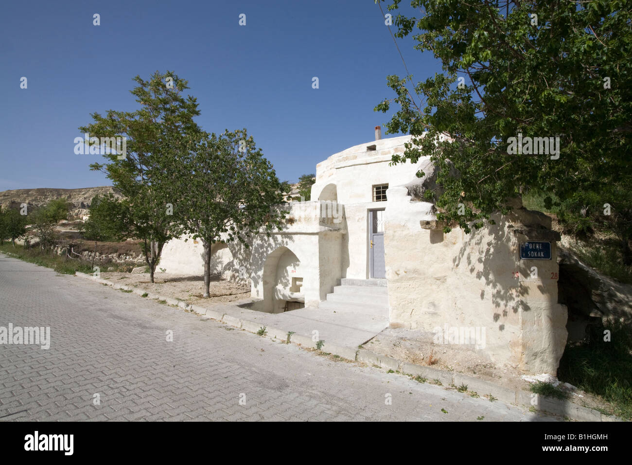 Il Greco antico villaggio di Sinasos ora noto come Mustafapasa Cappodocia in Anatolia Centrale Turchia Foto Stock