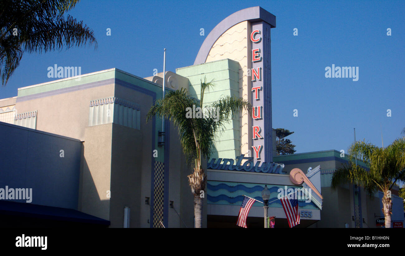 Art Deco Movie Theater, Ventura, CALIFORNIA, STATI UNITI D'AMERICA Foto Stock