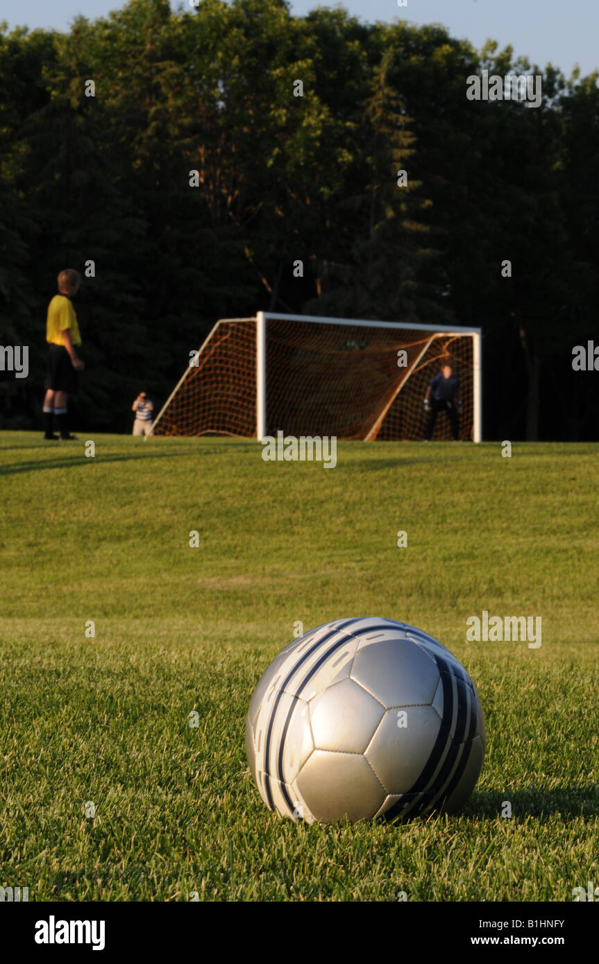 Pallone da calcio. Foto Stock