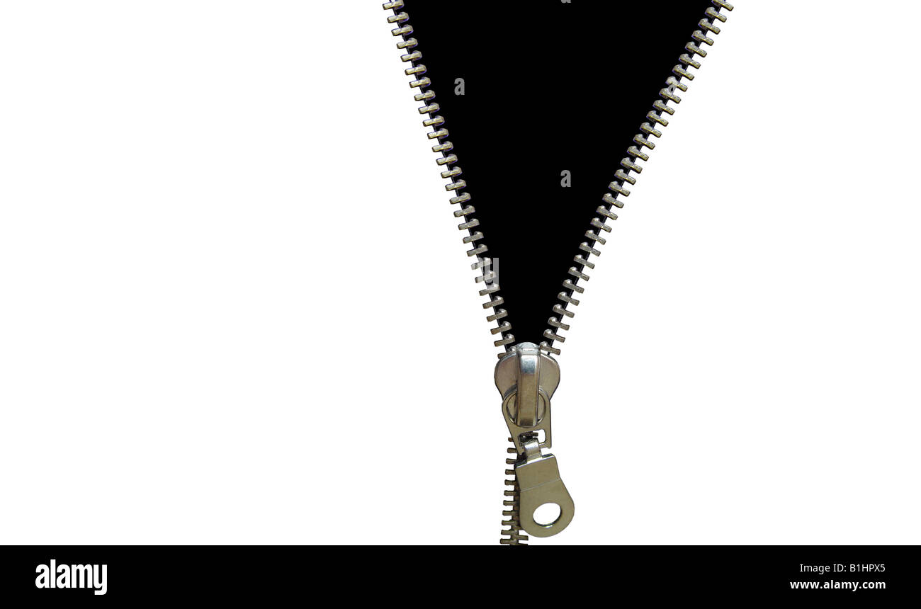 Concettuale, creative design zipper modello per pubblicità. Uno spazio per le vostre idee. Foto Stock