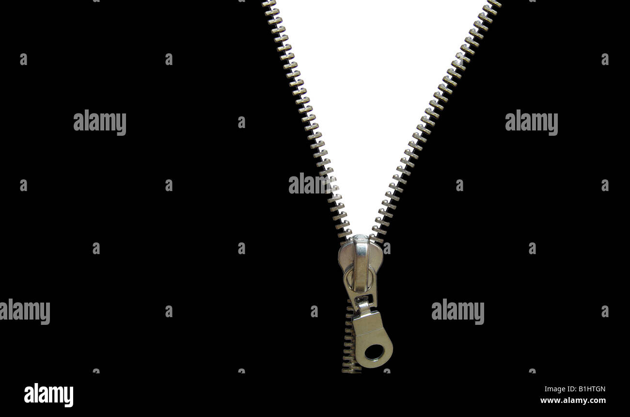 Concettuale, creative design zipper modello per pubblicità. Uno spazio per le vostre idee. Foto Stock