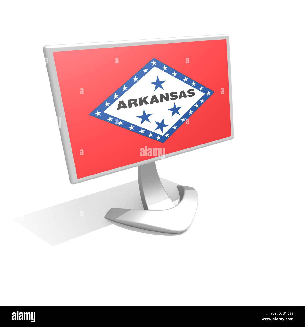 Bandiera dell'Arkansas Foto Stock