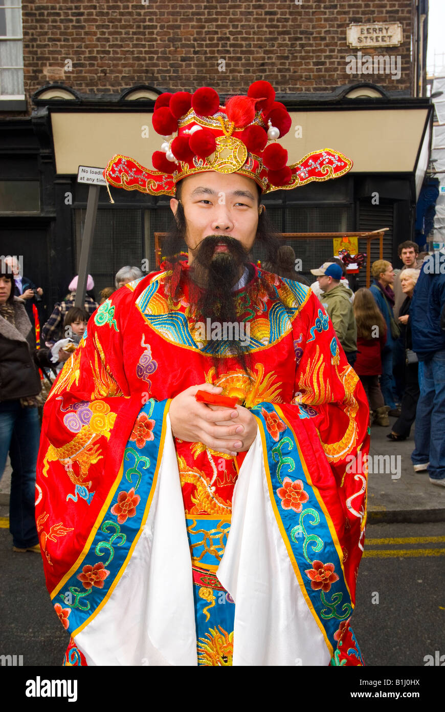 Carattere / persona vestita per il Capodanno cinese Foto Stock