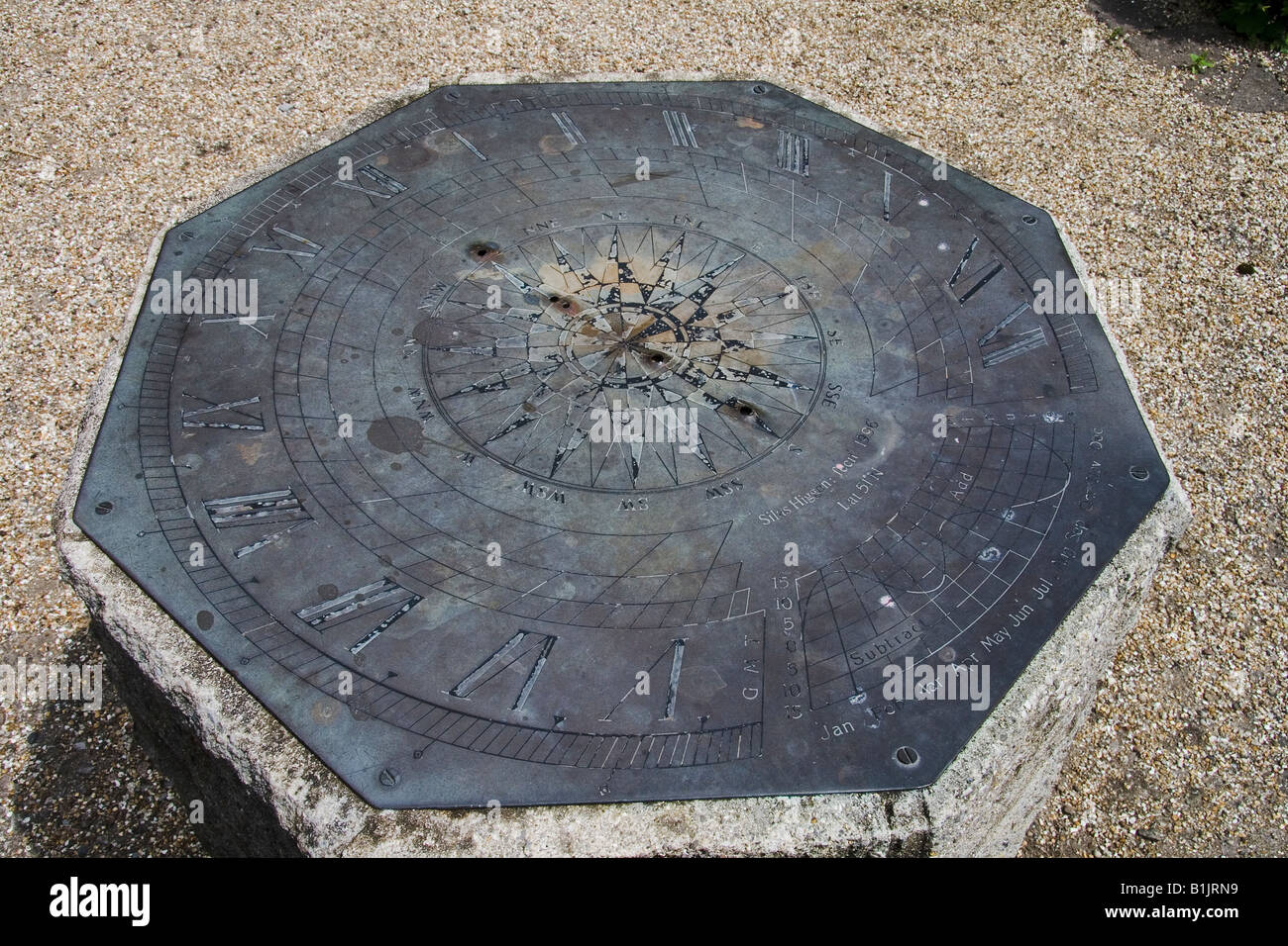 Sundial rotto Foto Stock