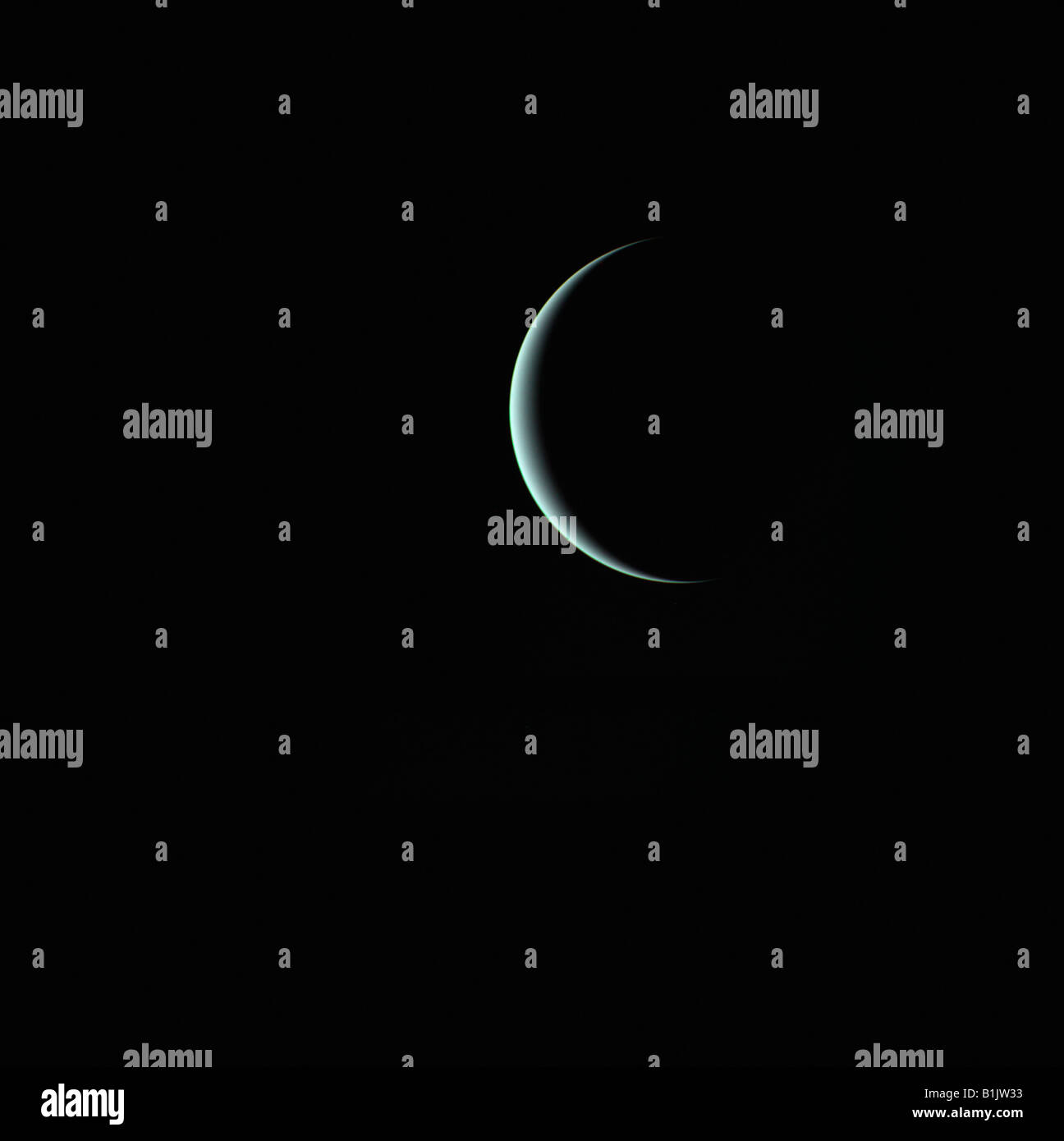 Il pianeta Urano prese da Voyager 2 veicoli spaziali Foto Stock