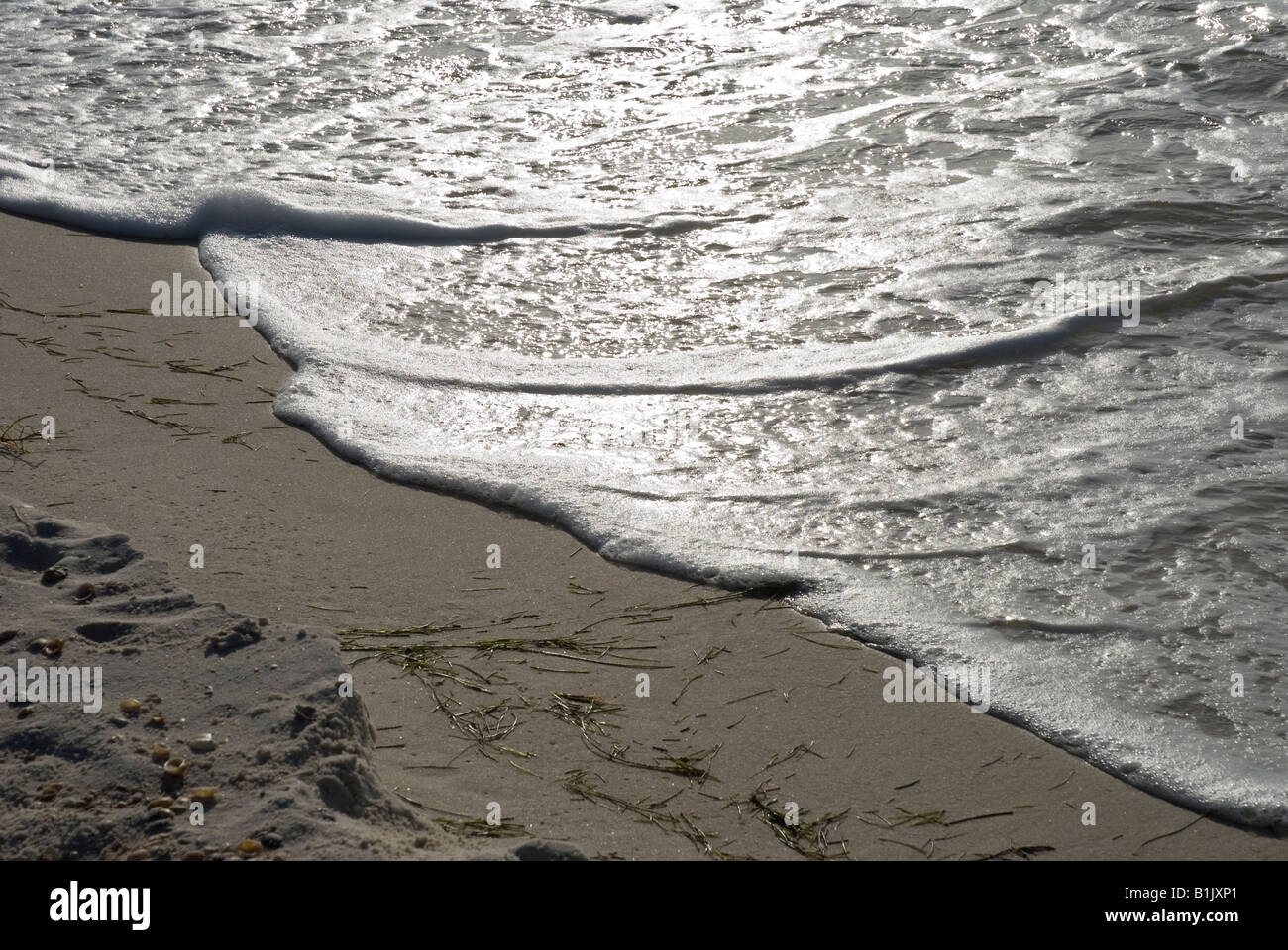 Il Golfo del Messico giri presso la spiaggia di St George Island State Park Florida Foto Stock