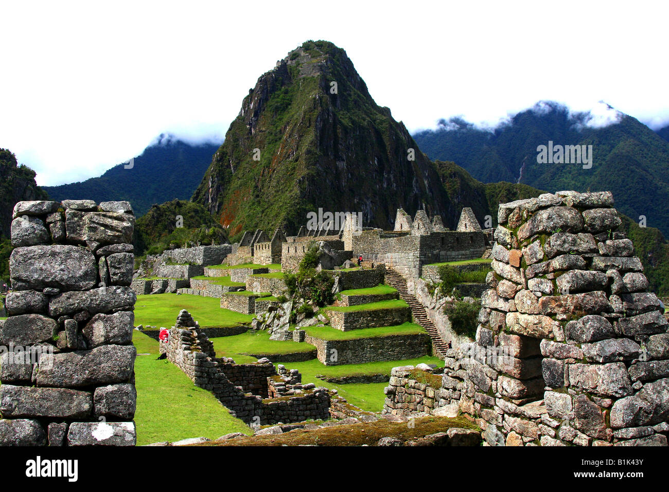 Una delle meraviglie del mondo-Machu Picchu Foto Stock
