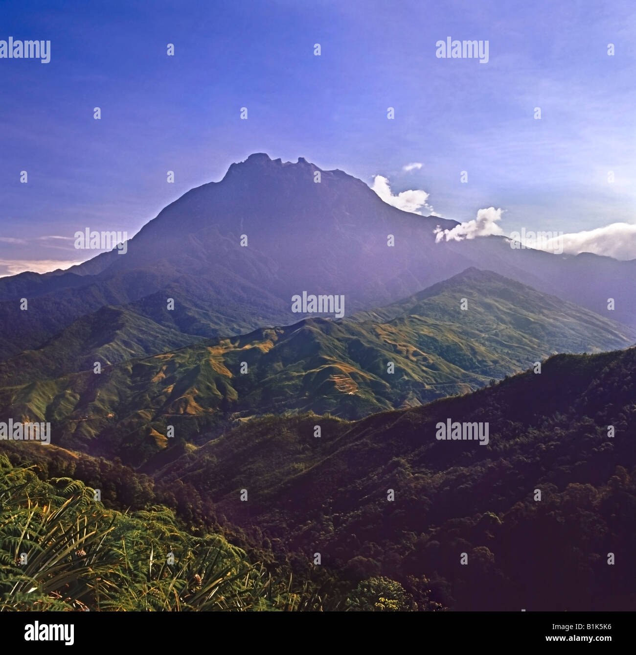 Mount Kinabalu 4093m Sabah Malaysia orientale Foto Stock