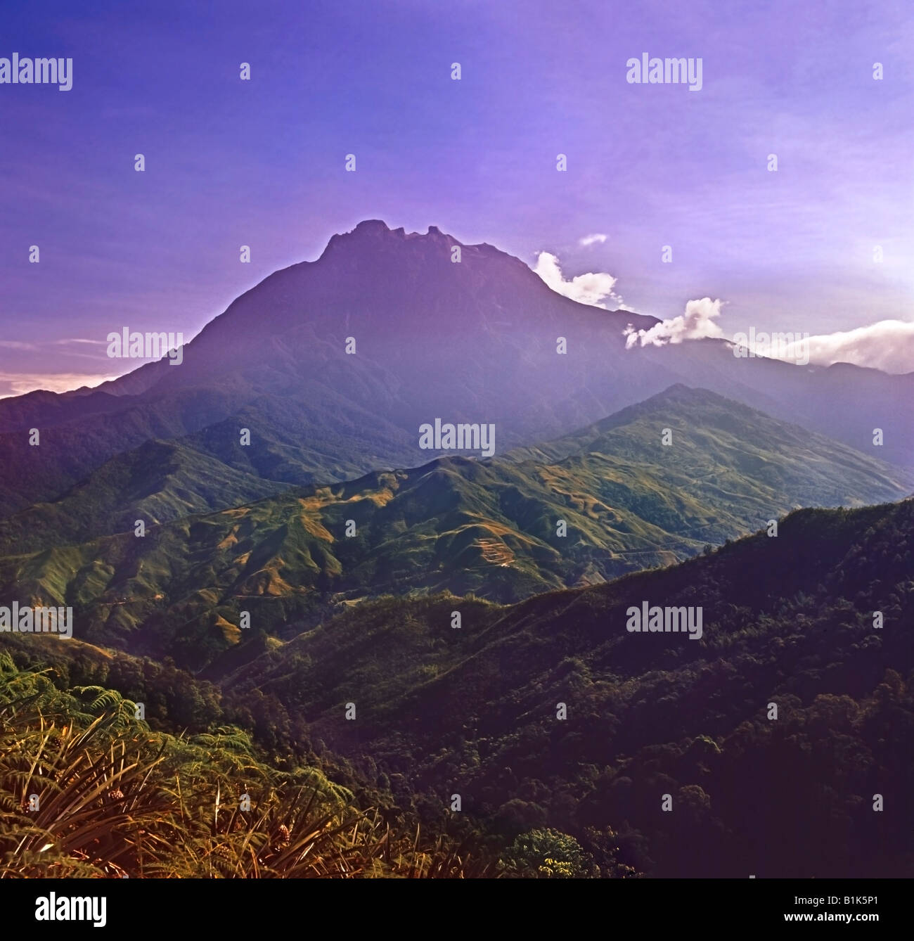 Mount Kinabalu 4093m Sabah Malaysia orientale Foto Stock
