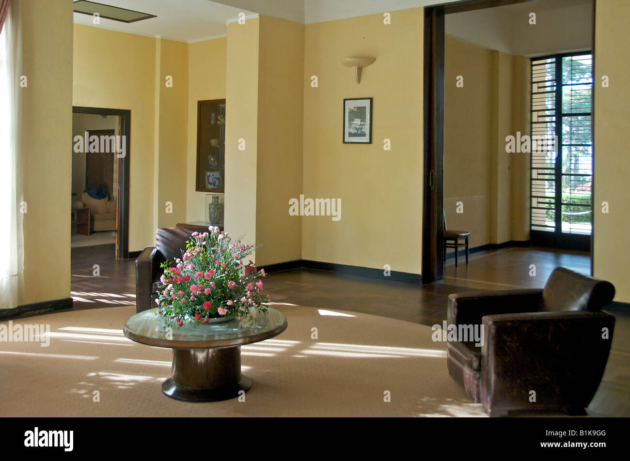 Hall di entrata Bao Dai s Summer Palace Dalat Vietnam Foto Stock