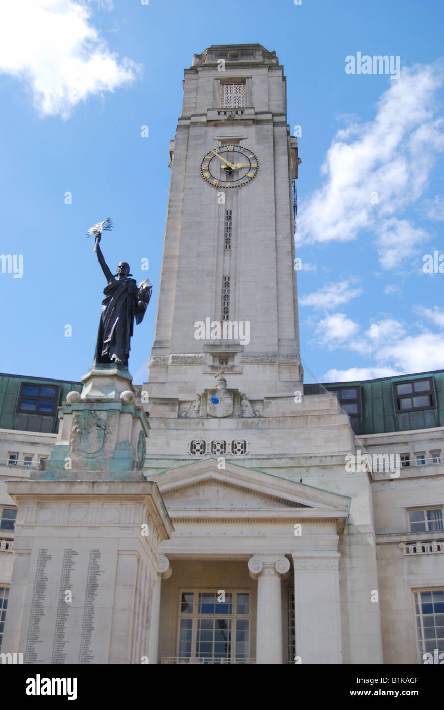 Luton Town Hall, George Street, Luton, Bedfordshire, England, Regno Unito Foto Stock