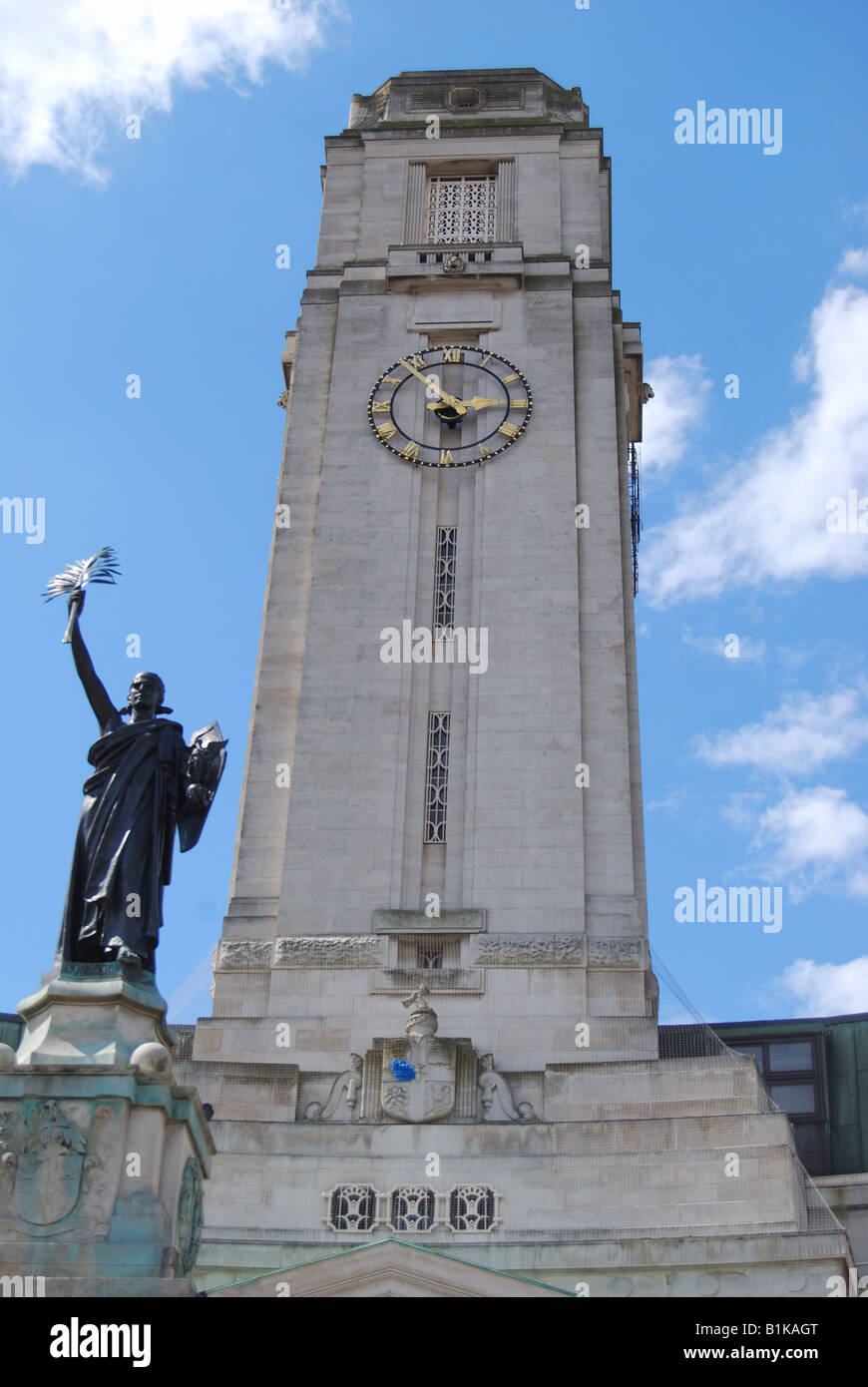 Luton Town Hall, George Street, Luton, Bedfordshire, England, Regno Unito Foto Stock