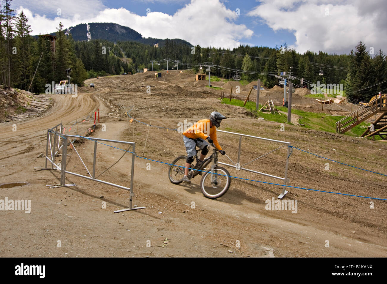 Mountain bike, Whistler, British Columbia Foto Stock