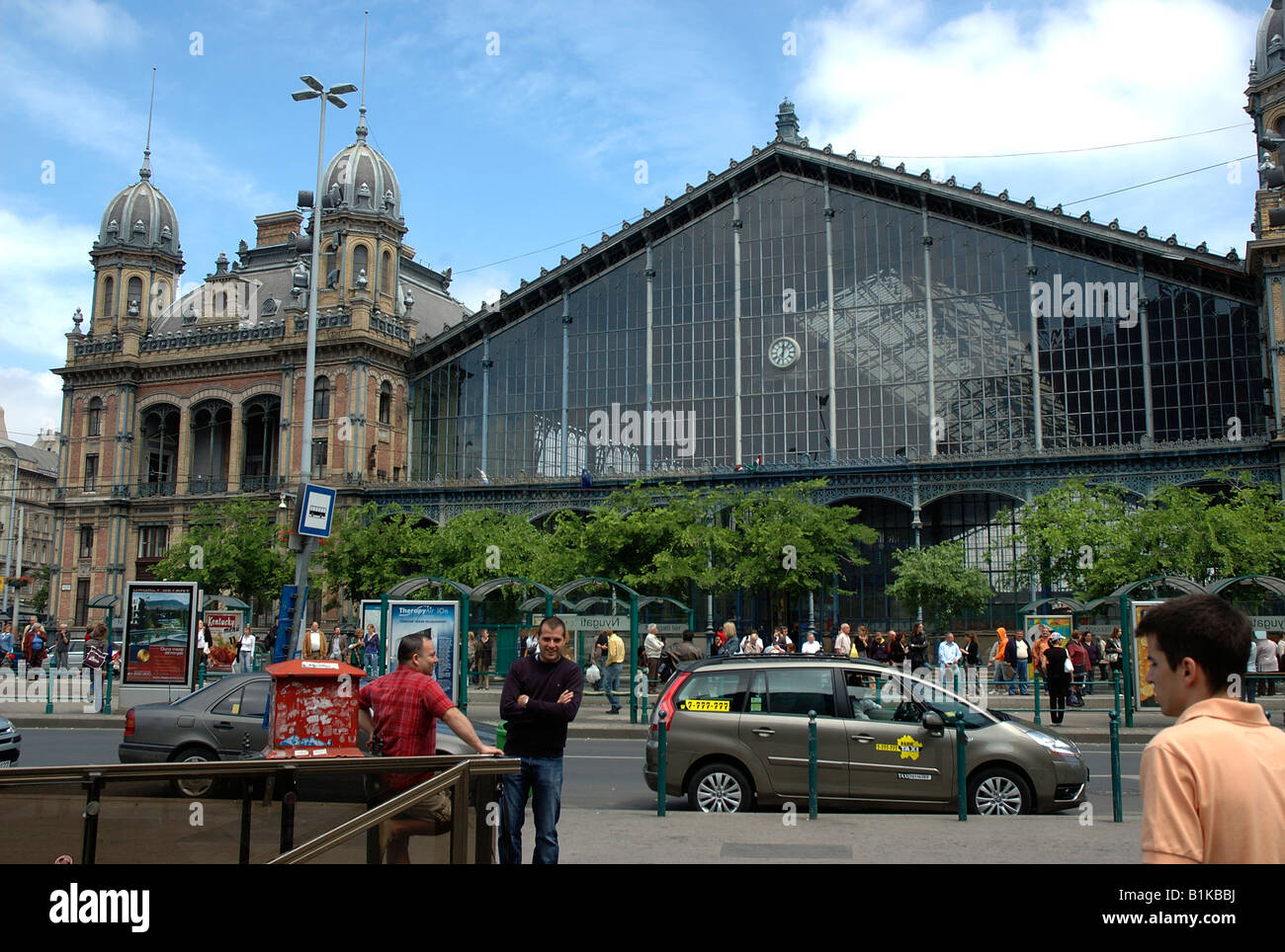 Budapest Stazione Ferroviaria Nyugati ,West, Terez korut 55 57, Budapest V1 ,l'Ungheria, l'Europa. Foto Stock