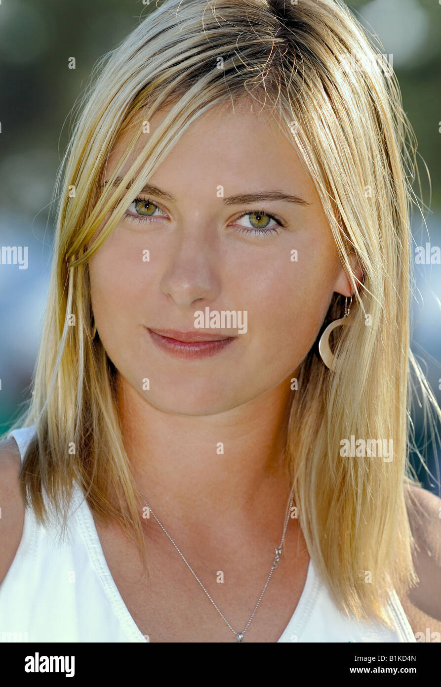 Womens campionessa di tennis, Maria Sharapova, bellezza shot. Foto Stock