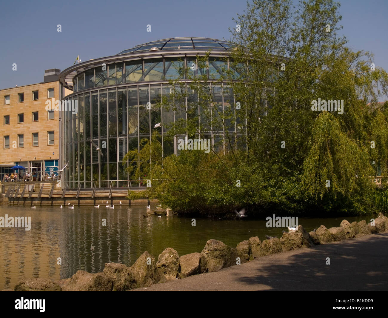 Sunderland giardini invernali, Mowbray Park e il lago. Foto Stock