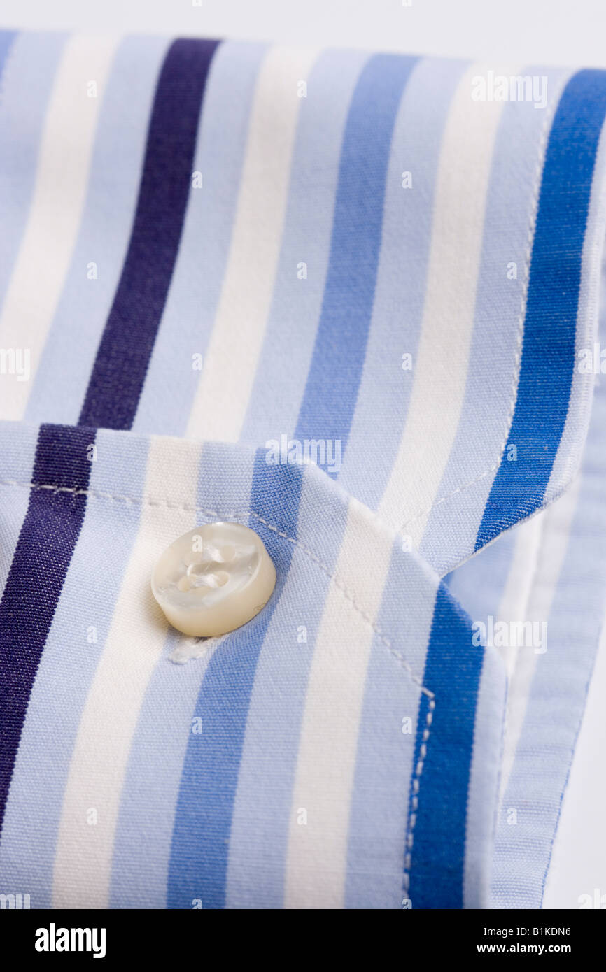 Vestiti business man shirt strisce blu e bianche Foto Stock
