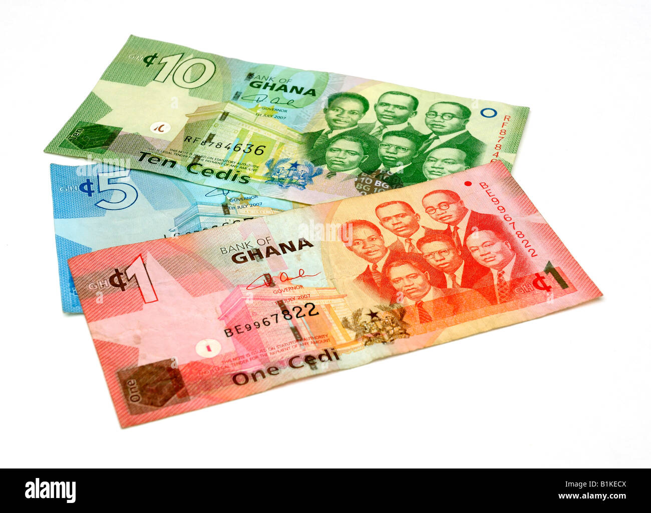 Il Ghana Banconote Foto Stock