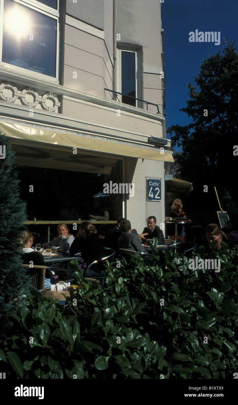 Café 42 in Winterhude, Amburgo, Germania Foto Stock