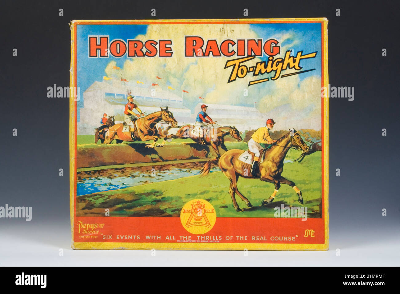 Serie Pepys Horse Racing stasera gioco di bordo per la famiglia Foto Stock