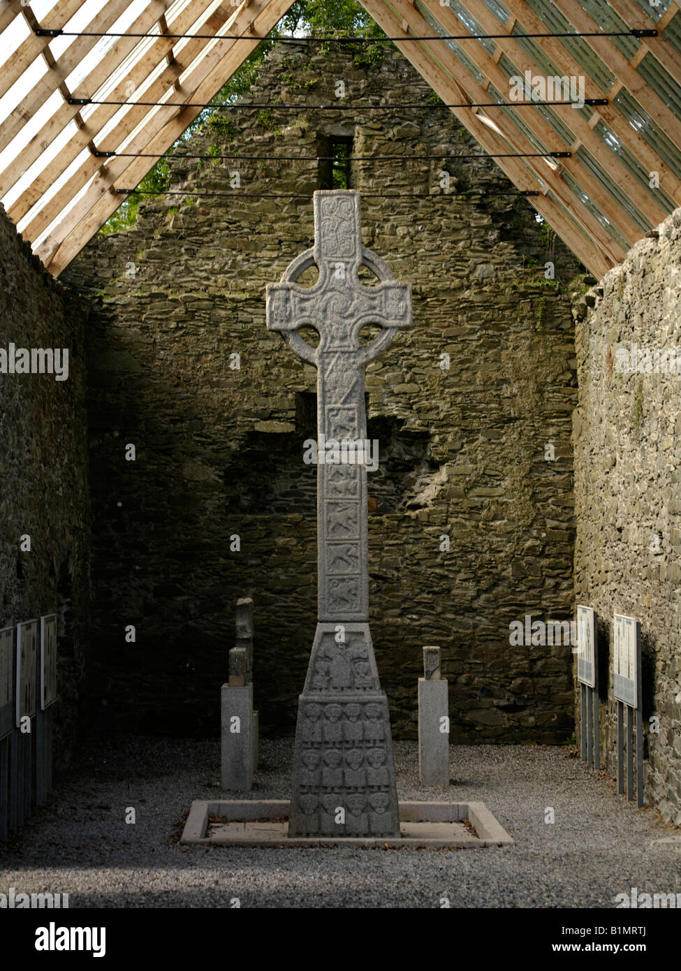 Moone elevata Cross Kildare Irlanda Foto Stock Moone elevata Cross Kildare Irlanda Foto Stock
