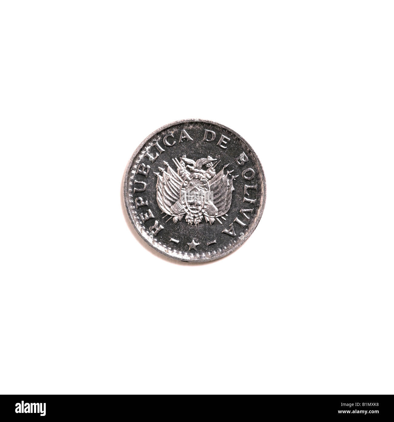'Moneta boliviana' Foto Stock