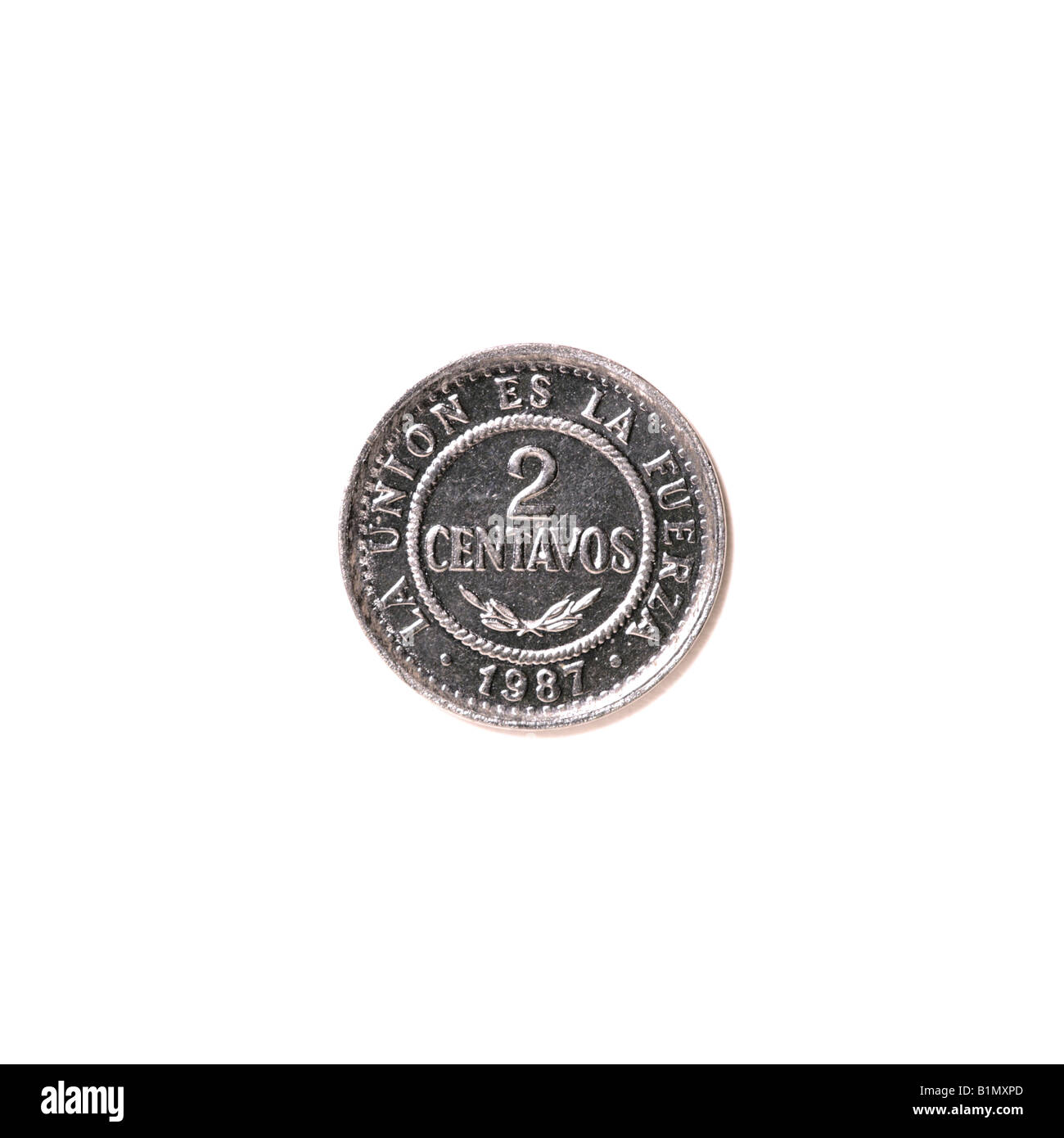 'Moneta boliviana' Foto Stock