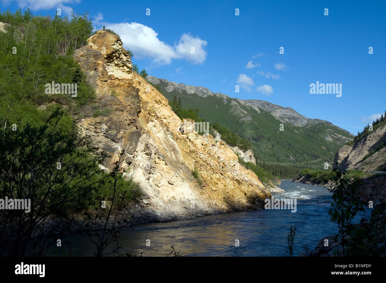 Colorate sul lato montagna. Foto Stock