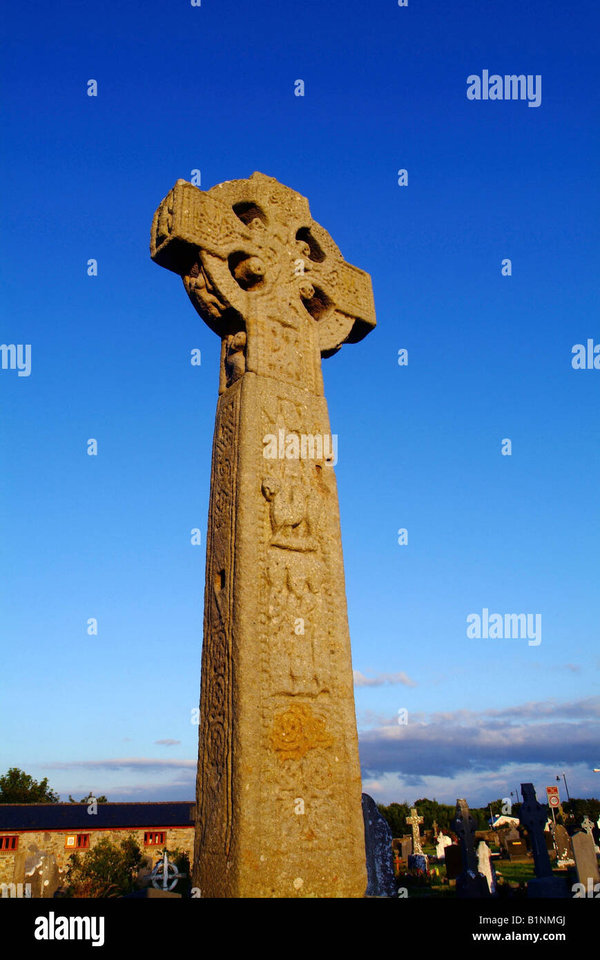 Drumcliff elevata Cross Sligo Irlanda Foto Stock