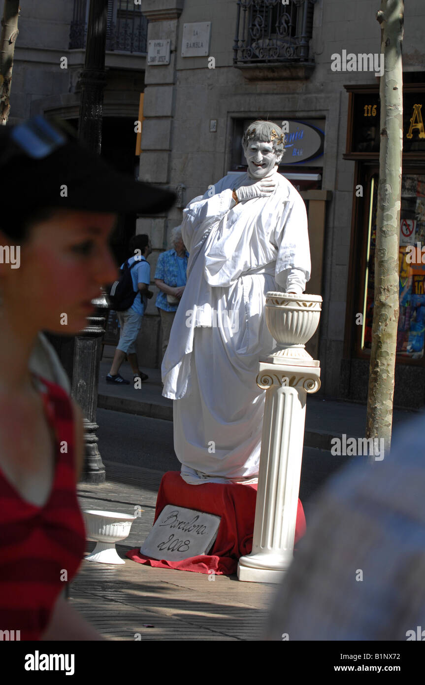 La Rambla, Barcelona, Spagna Foto Stock