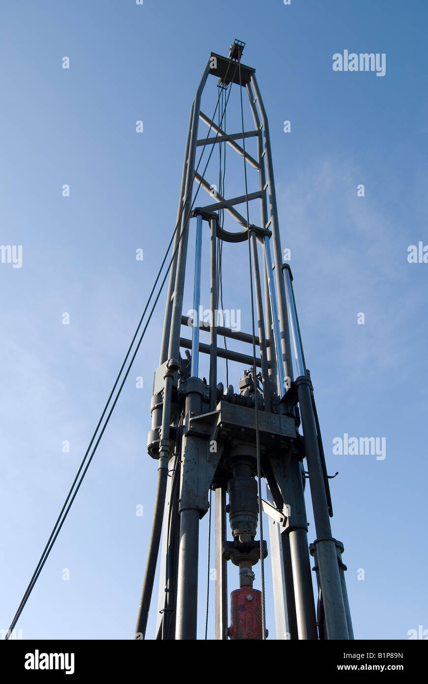 Torre di stelo cavo coclea piattaforma di perforazione . Foto Stock