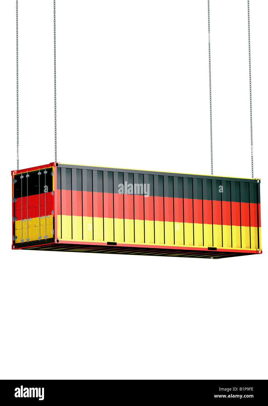 Contenitore internazionale per il cargo computer contenitore generato für Schiffsfracht Foto Stock