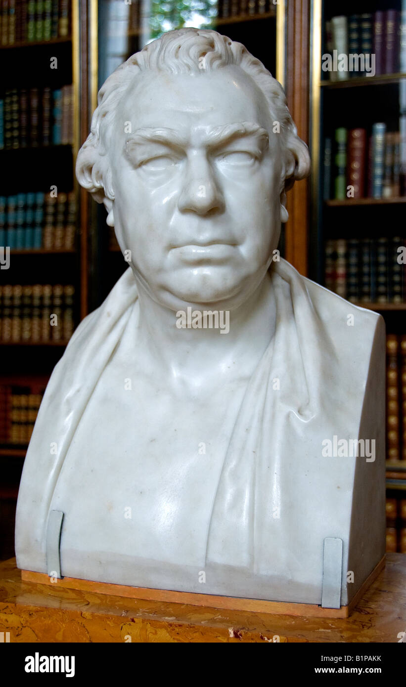 Sir Joseph Banks 1743 1820 Annuncio botanico realizzato da Sir Francis Chantrey 1822 Foto Stock