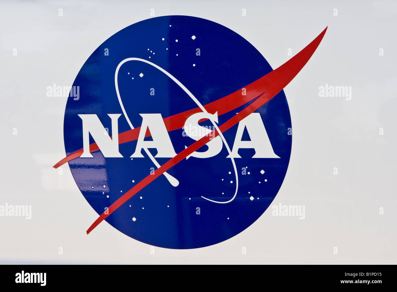 Guarnizione della NASA e il logo di segno Foto Stock