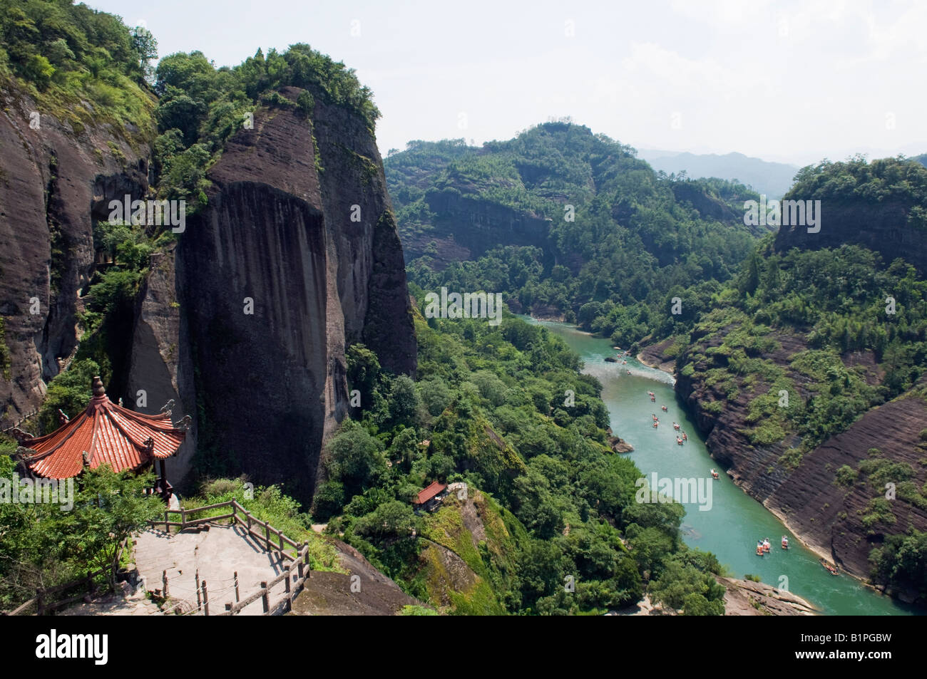 Cina provincia del Fujian Mt Wuyi Parco Nazionale del Patrimonio Mondiale Unesco Foto Stock